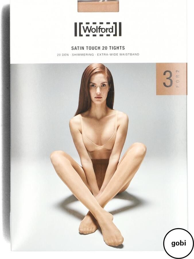 Wolford Panty met comfortband in een set van 3 stuks 20 DEN