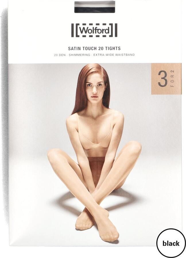 Wolford Panty met comfortband in een set van 3 stuks 20 DEN