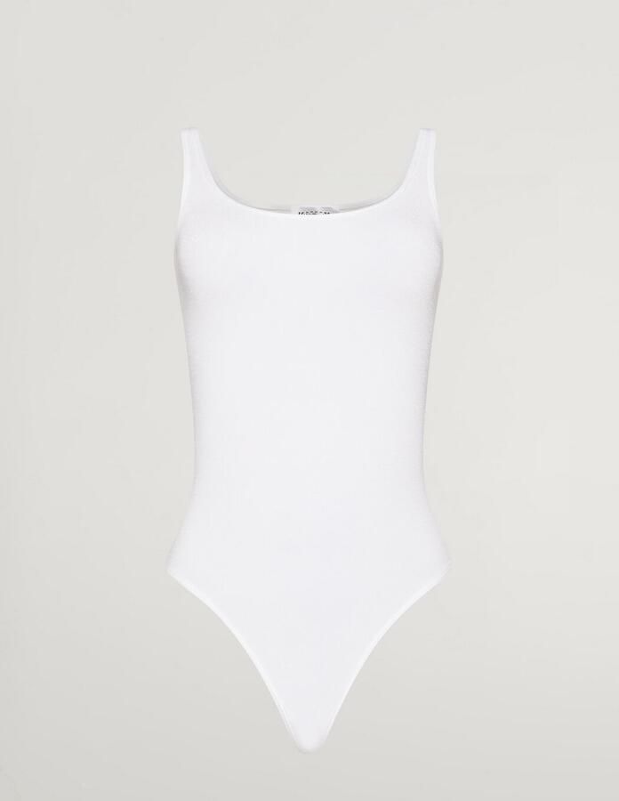 WOLFORD Dames Tops & T-shirts Jamaika Sting Body Wit