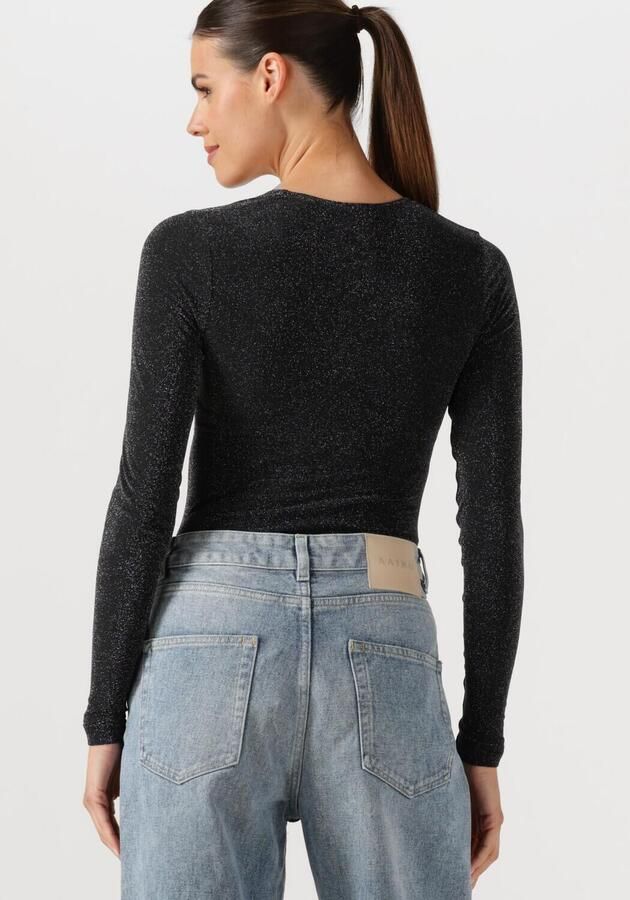 WOLFORD Dames Tops & T-shirts Shimmer Body Zwart