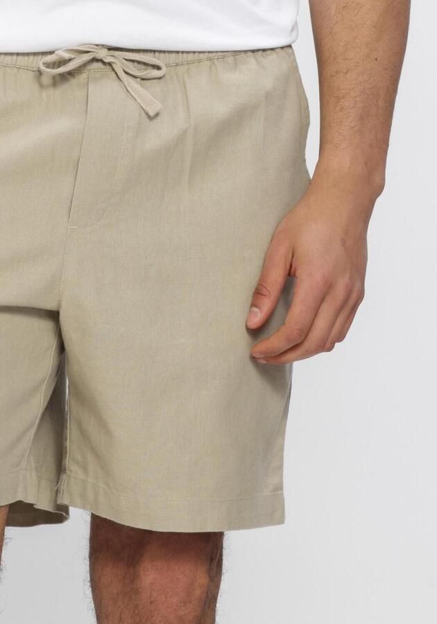 WOODBIRD Heren Broeken Wbbommy Linen Shorts Zand - Foto 4