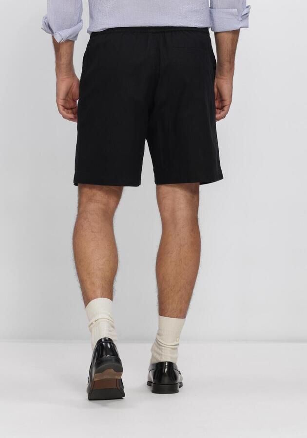 WOODBIRD Heren Broeken Wbbommy Linen Shorts Zwart - Foto 3