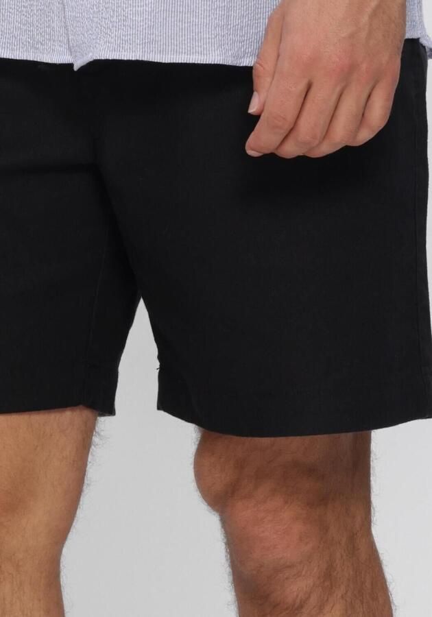 WOODBIRD Heren Broeken Wbbommy Linen Shorts Zwart - Foto 4