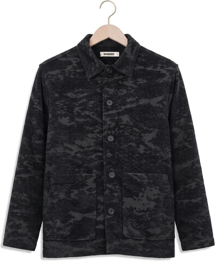 WOODBIRD Heren Jassen Wbblade Chenille Jacket Zwart - Foto 2