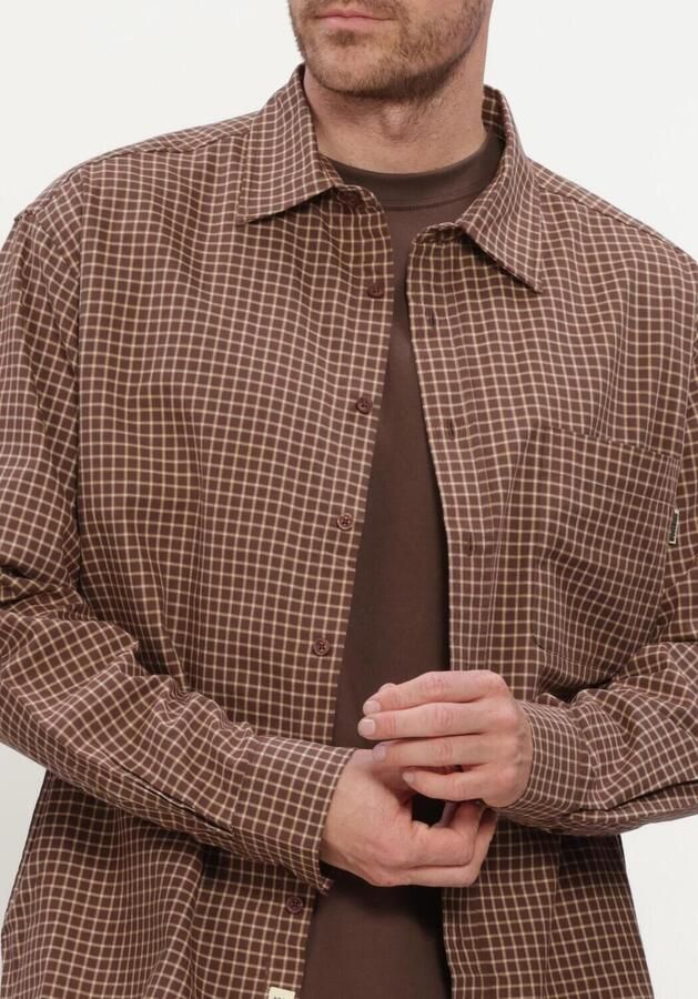 WOODBIRD Heren Overhemden Wbbuzo Man Check Shirt Bruin - Foto 4