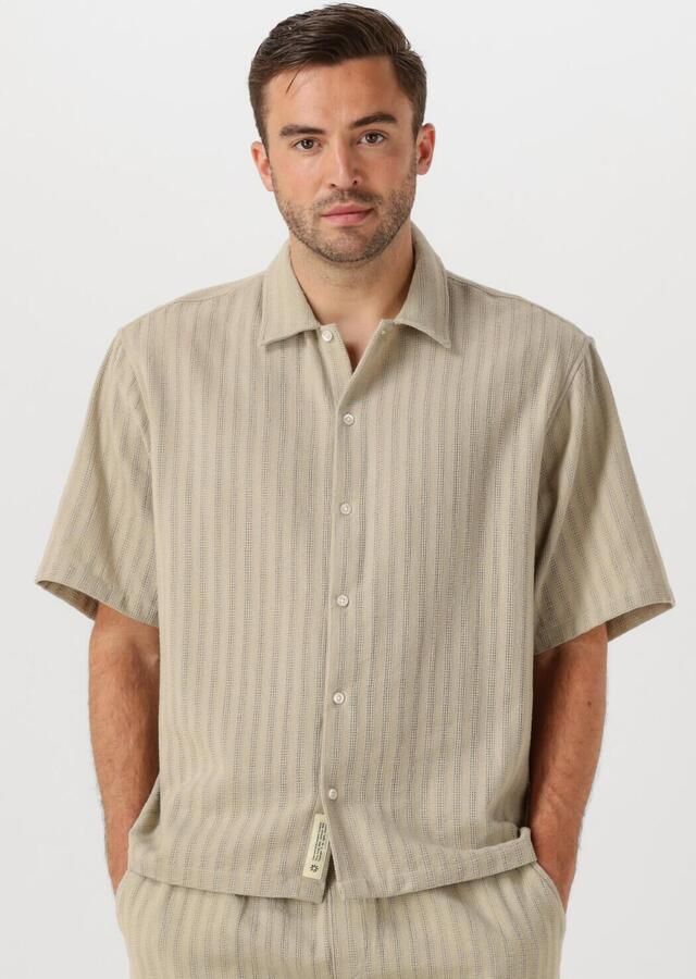WOODBIRD Heren Overhemden Wbwang Chuke Shirt Beige - Foto 4