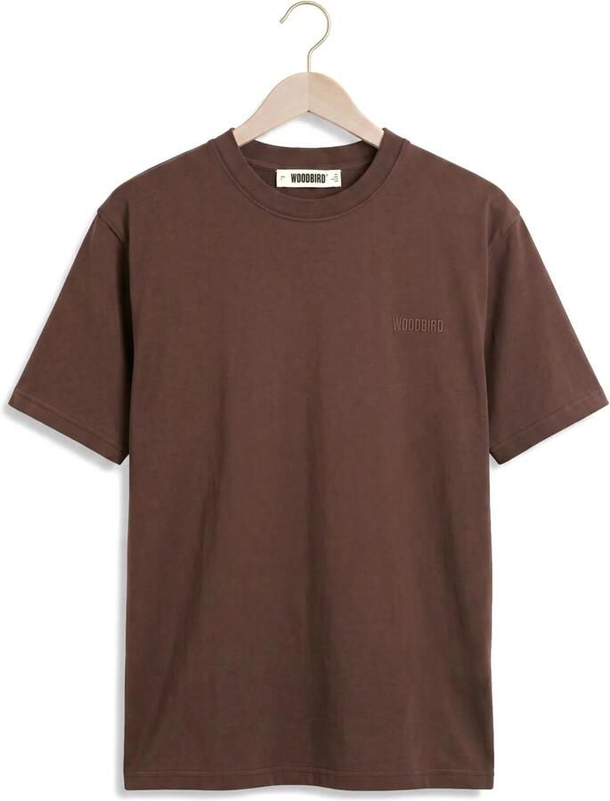 WOODBIRD Heren Polo's & T-shirts Wbbaine Base Tee Bruin - Foto 2