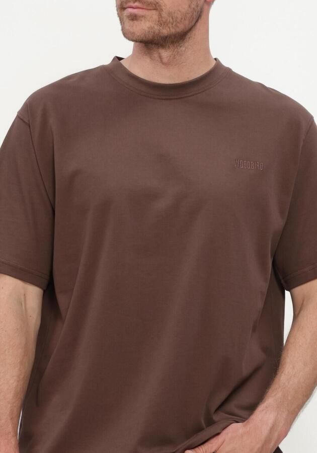 WOODBIRD Heren Polo's & T-shirts Wbbaine Base Tee Bruin - Foto 4