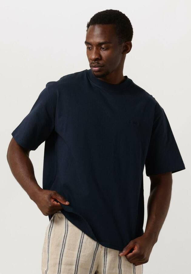 WOODBIRD Heren Polo's & T-shirts Wbbaine Base Tee Donkerblauw - Foto 4