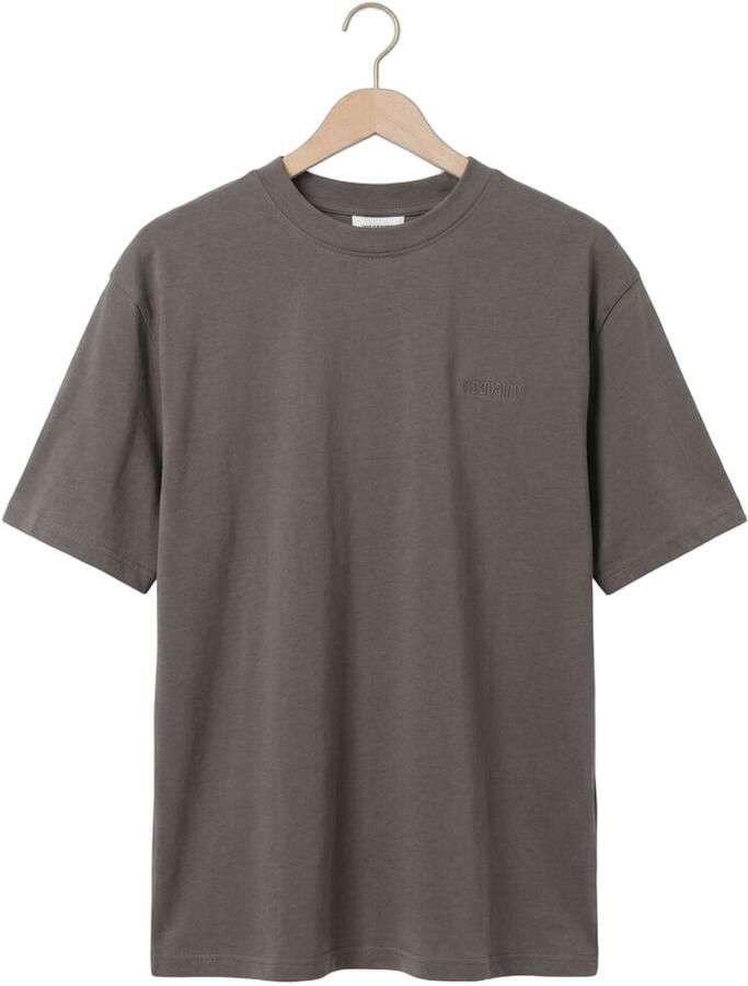 WOODBIRD Heren Polo's & T-shirts Wbbaine Base Tee Donkergrijs - Foto 2