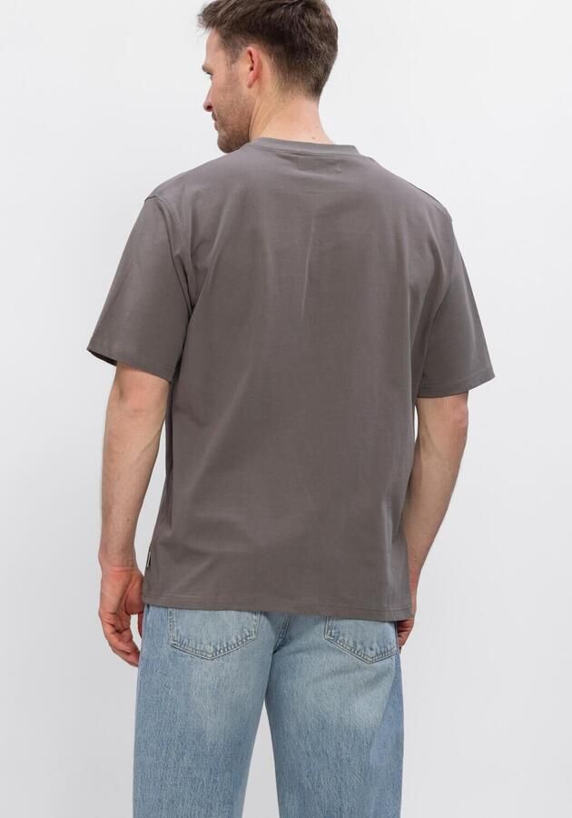 WOODBIRD Heren Polo's & T-shirts Wbbaine Base Tee Donkergrijs - Foto 3