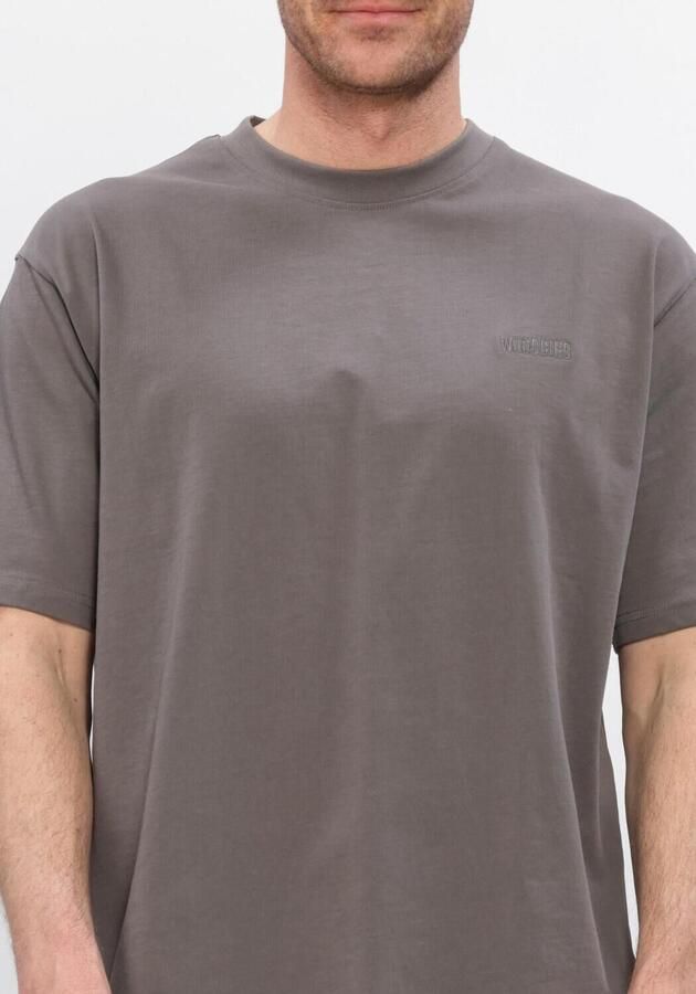 WOODBIRD Heren Polo's & T-shirts Wbbaine Base Tee Donkergrijs - Foto 4