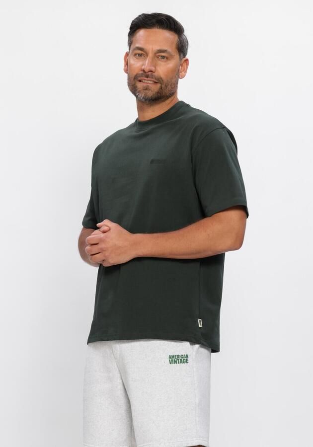 WOODBIRD Heren Polo's & T-shirts Wbbaine Base Tee Donkergroen