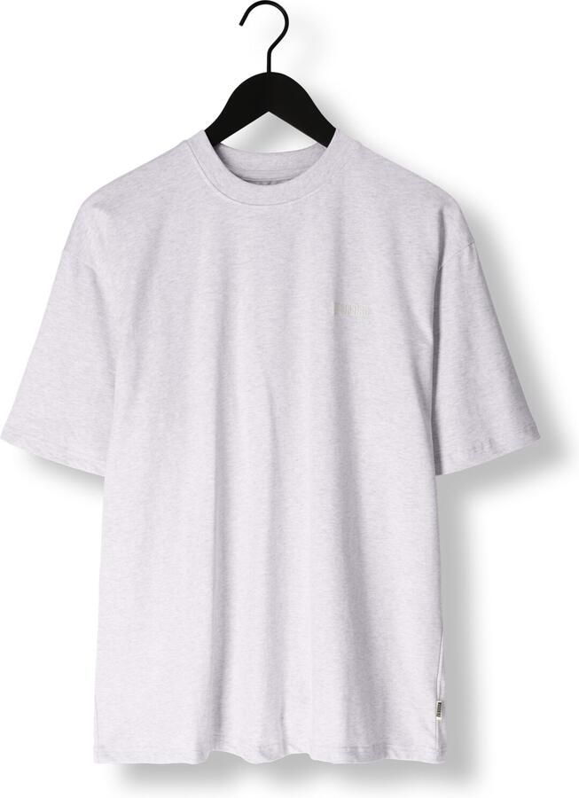WOODBIRD Heren Polo's & T-shirts Wbbaine Base Tee Lichtgrijs