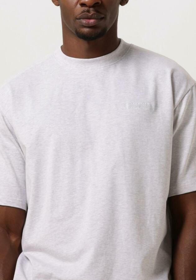 WOODBIRD Heren Polo's & T-shirts Wbbaine Base Tee Lichtgrijs - Foto 3