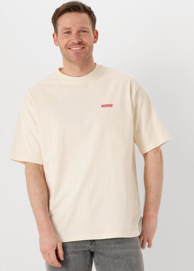WOODBIRD Heren Polo's & T-shirts Wbbaine Dude Tee Ecru - Foto 4