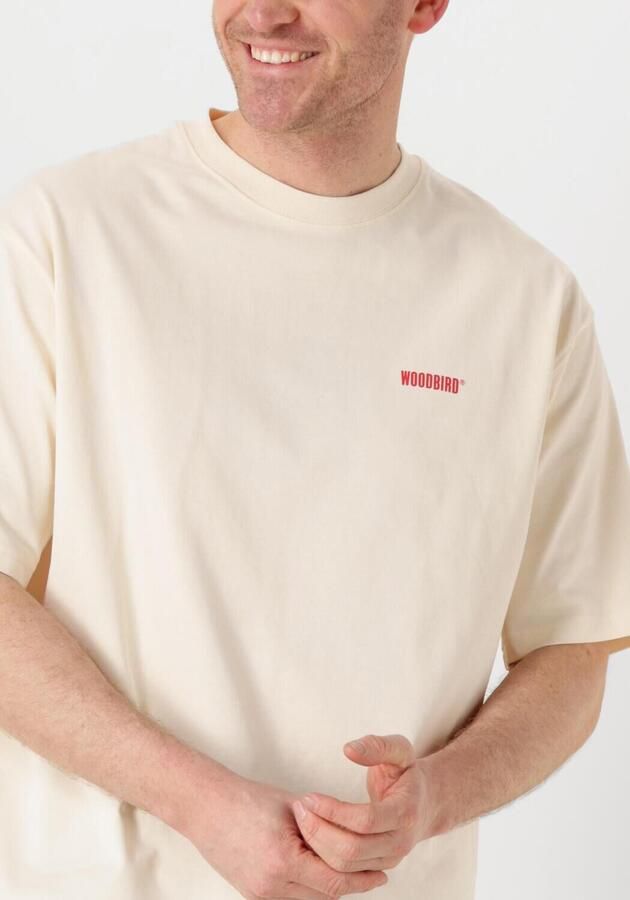 WOODBIRD Heren Polo's & T-shirts Wbbaine Dude Tee Ecru - Foto 3