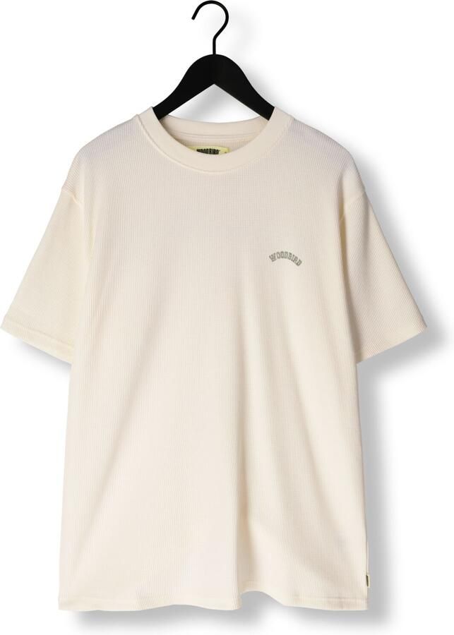 WOODBIRD Heren Polo's & T-shirts Wbbaine Waffel Tee Gebroken Wit - Foto 2