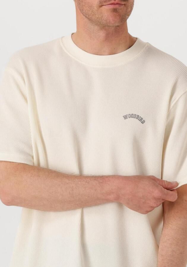WOODBIRD Heren Polo's & T-shirts Wbbaine Waffel Tee Gebroken Wit - Foto 3