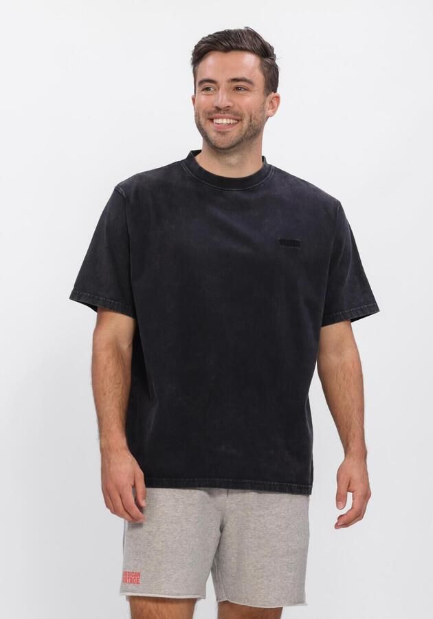 WOODBIRD Heren Polo's & T-shirts Wbbaine Warp Acid Tee Zwart - Foto 3