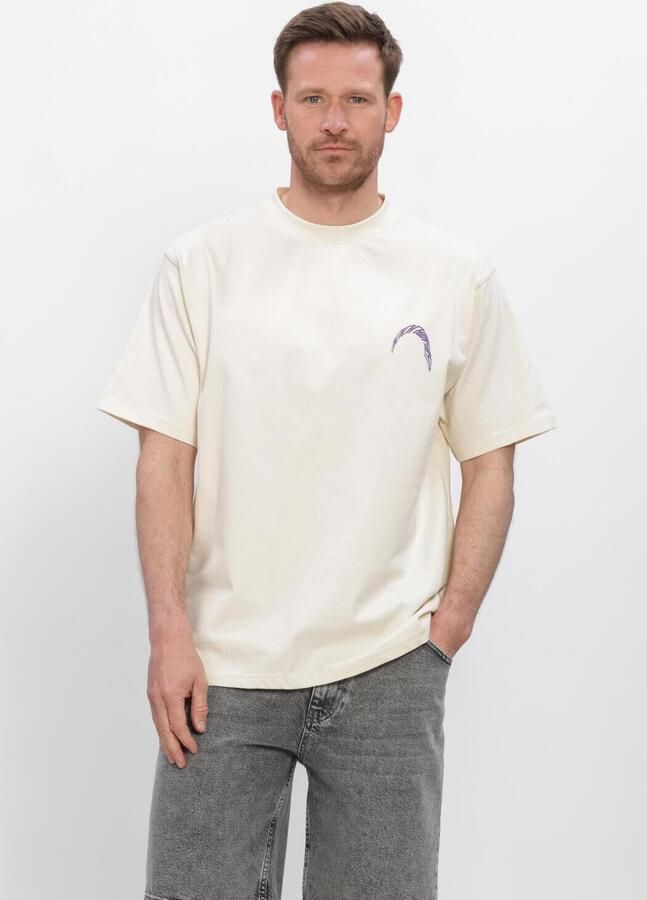 WOODBIRD Heren Polo's & T-shirts Wbbaine Warp Tee Ecru - Foto 3