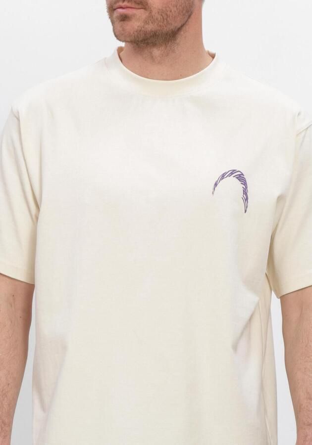 WOODBIRD Heren Polo's & T-shirts Wbbaine Warp Tee Ecru - Foto 4