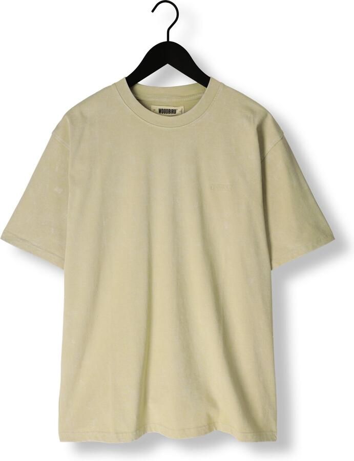 WOODBIRD Heren Polo's & T-shirts Wbbaine Washed Tee Zand