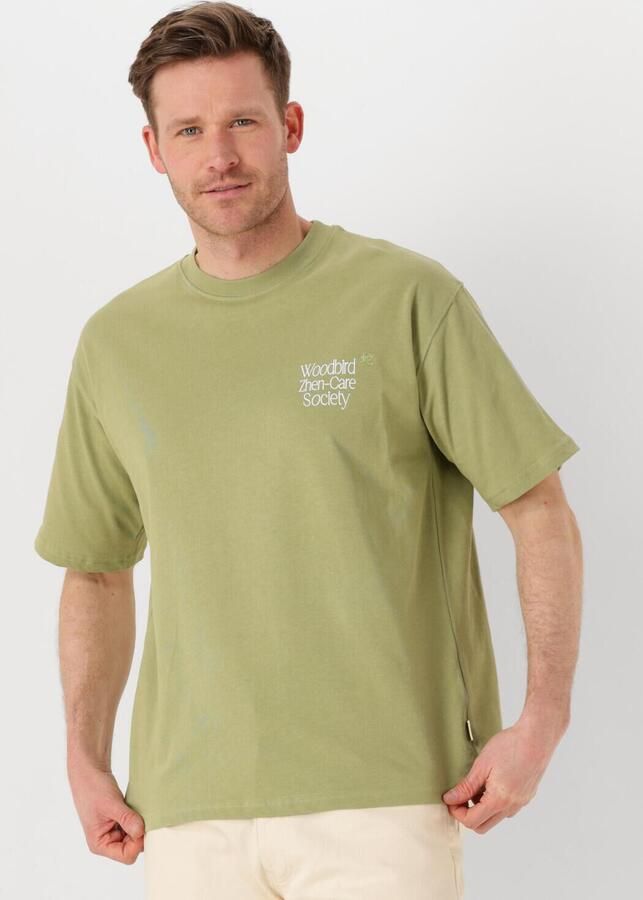 WOODBIRD Heren Polo's & T-shirts Wbbaine Zhen Tee Groen - Foto 4