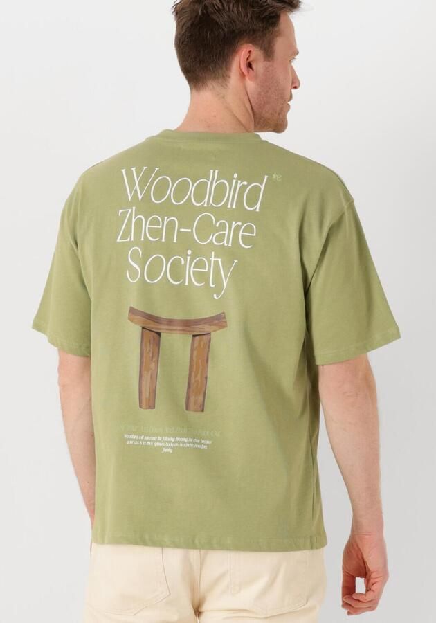 WOODBIRD Heren Polo's & T-shirts Wbbaine Zhen Tee Groen - Foto 2