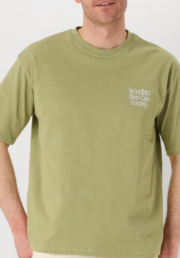WOODBIRD Heren Polo's & T-shirts Wbbaine Zhen Tee Groen - Foto 3