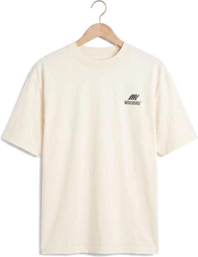 WOODBIRD Heren Polo's & T-shirts Wbbeam Action Tee Ecru - Foto 2