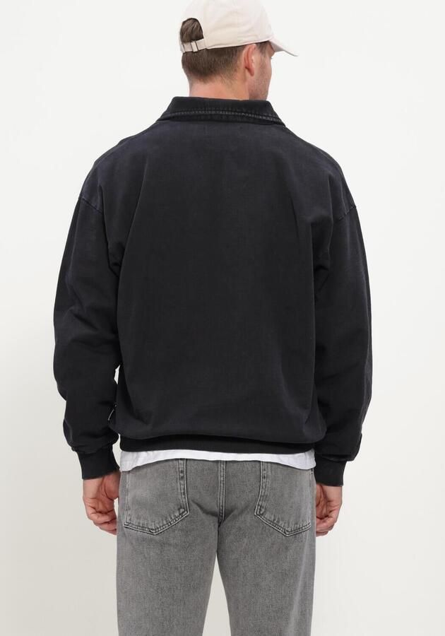 WOODBIRD Heren Polo's & T-shirts Wbloke Washed Zip Polo Zwart - Foto 3