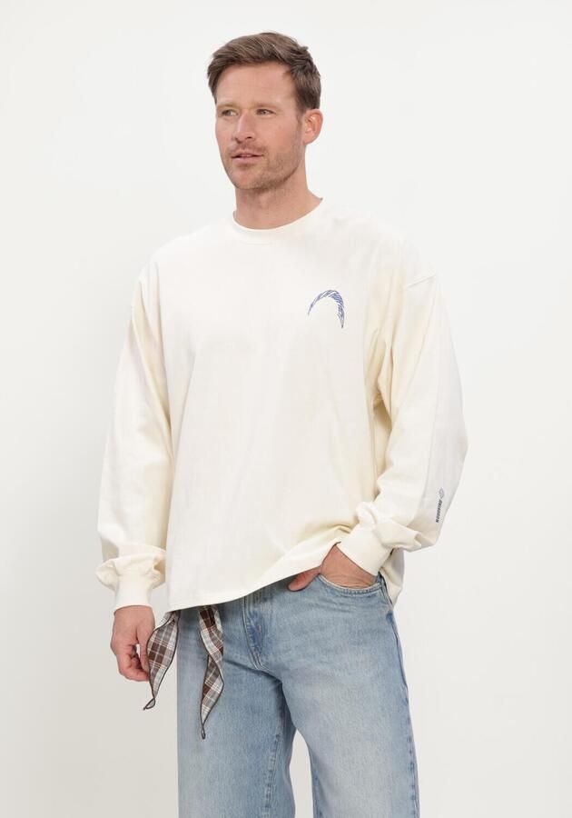 WOODBIRD Heren Truien & Vesten Wbbeam Ls Warp Tee Creme