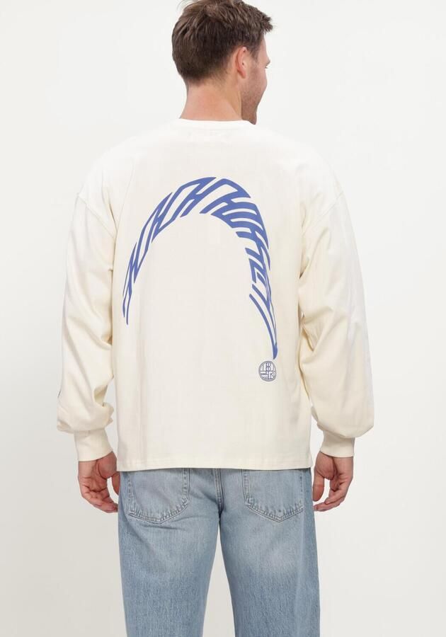 WOODBIRD Heren Truien & Vesten Wbbeam Ls Warp Tee Creme - Foto 3