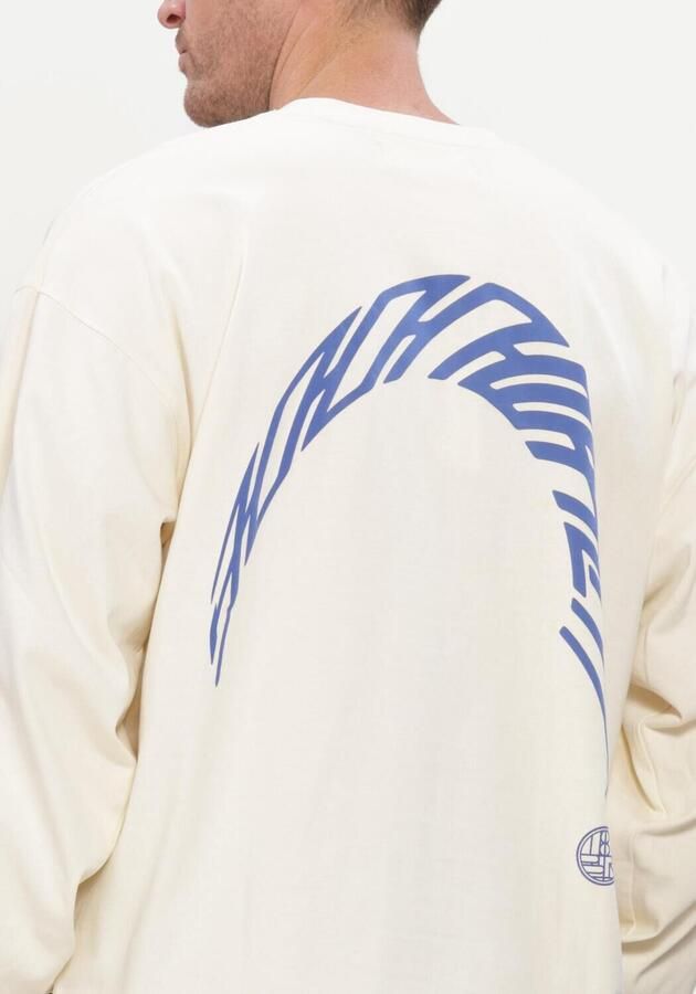 WOODBIRD Heren Truien & Vesten Wbbeam Ls Warp Tee Creme - Foto 4