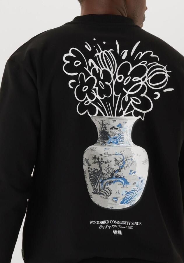 WOODBIRD Heren Truien & Vesten Wbcaine Min Crew Zwart - Foto 2