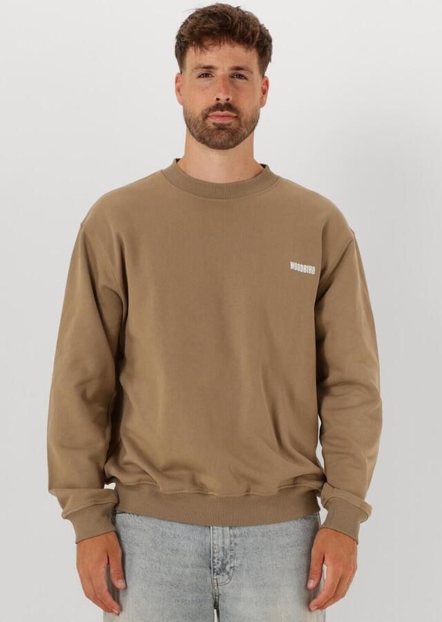 WOODBIRD Heren Truien & Vesten Wbcane Home Crew Beige - Foto 4
