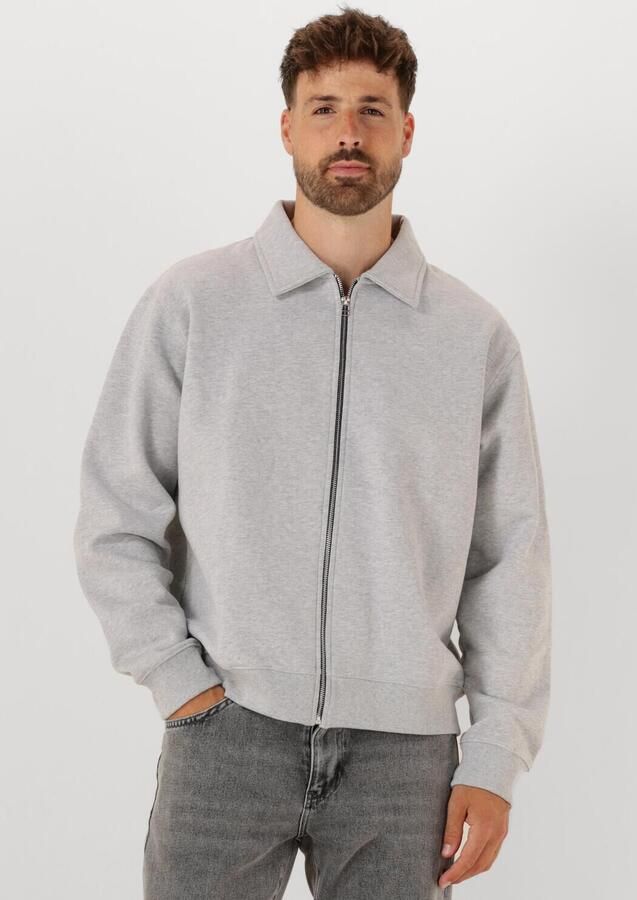 WOODBIRD Heren Truien & Vesten Wbtom Full Zip Polo Lichtgrijs - Foto 4