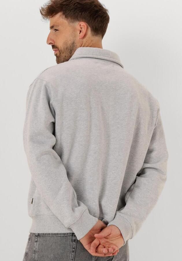 WOODBIRD Heren Truien & Vesten Wbtom Full Zip Polo Lichtgrijs - Foto 3