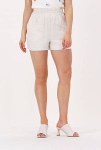 Y.A.S high waist korte broek YASVIGGI gebroken wit