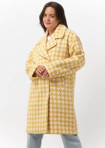 Y.A.S Yaslino wool mix coat old gold Geel Dames