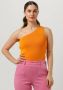Y.A.S. Dames Tops & T-shirts Yasmilla One Shoulder Knit Top S. Oranje - Thumbnail 1