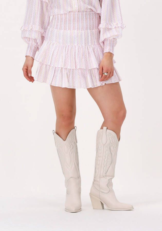 Y.A.S. Witte Minirok Yasprisma Hw Skirt