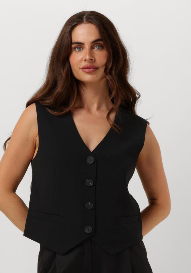 Y.A.S Elegante Zwarte Gilet voor Vrouwen Black Dames - Foto 4