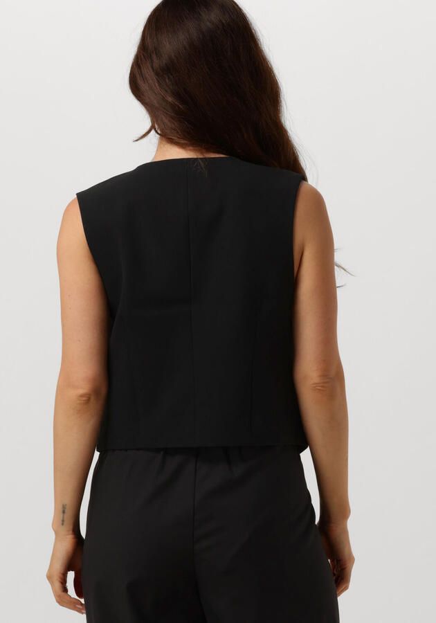 Y.A.S Elegante Zwarte Gilet voor Vrouwen Black Dames