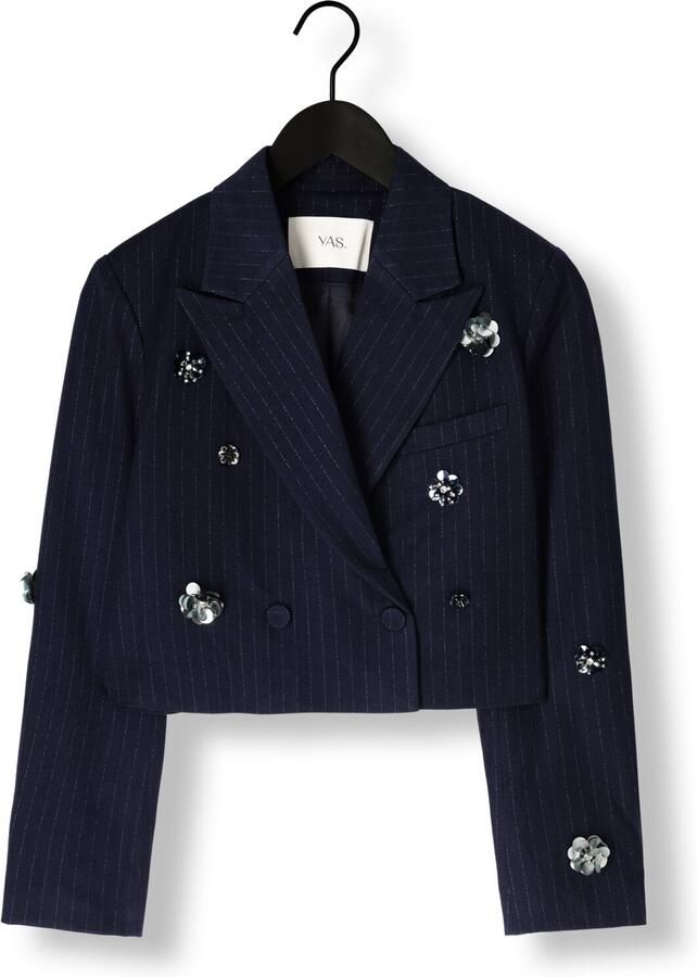 Y.A.S. Dames Blazers Yasmidnight Ls Short Blazer S. Donkerblauw
