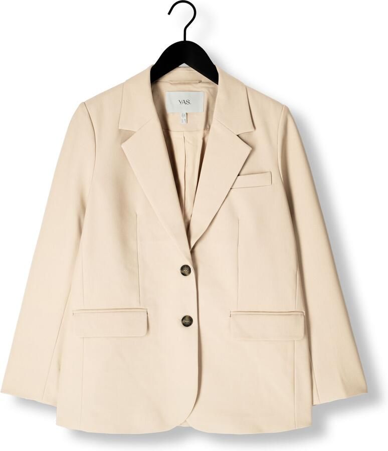 Y.A.S Beige Blazer voor vrouwen veelzijdige stijl Beige Dames