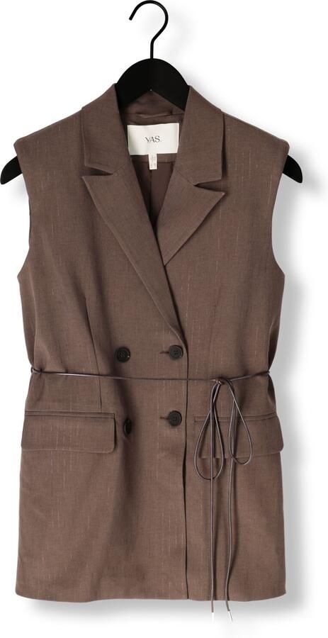 Y.A.S. Dames Blazers Yasshimma Waistcoat Bruin - Foto 3