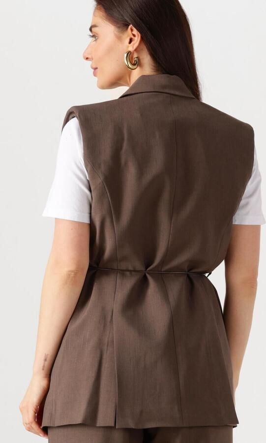 Y.A.S. Dames Blazers Yasshimma Waistcoat Bruin - Foto 2
