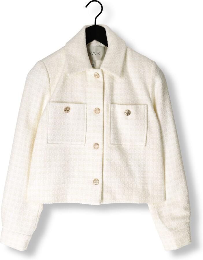 Y.A.S Witte Blazer voor Stijlvolle Look White Dames